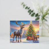 Frohe Weihnachten  Postkarte (Stehend Vorderseite)