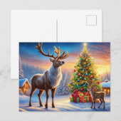 Frohe Weihnachten  Postkarte (Vorne/Hinten)
