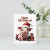 frohe Weihnachten Postkarte (Stehend Vorderseite)