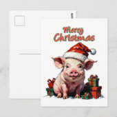 frohe Weihnachten Postkarte (Vorne/Hinten)