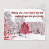 Frohe Weihnachten Postkarte (Vorderseite)