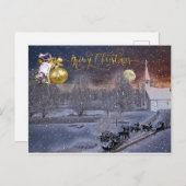 Frohe Weihnachten Postkarte (Vorne/Hinten)