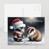 Frohe Weihnachten Postkarte (Vorne/Hinten)