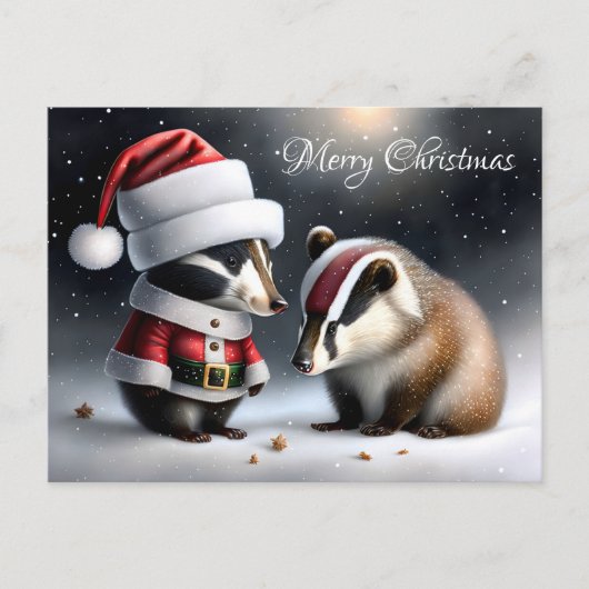 Frohe Weihnachten Postkarte (Vorderseite)