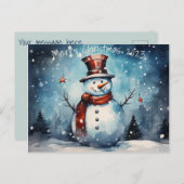 Frohe Weihnachten Postkarte (Vorne/Hinten)