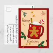 Frohe Weihnachten Postkarte (Vorne/Hinten)