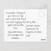 Frohe Weihnachten Postkarte (Rückseite)
