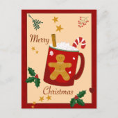 Frohe Weihnachten Postkarte (Vorderseite)