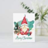 frohe Weihnachten Postkarte (Stehend Vorderseite)