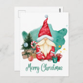 frohe Weihnachten Postkarte (Vorne/Hinten)