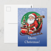 Frohe Weihnachten! Postkarte (Vorne/Hinten)