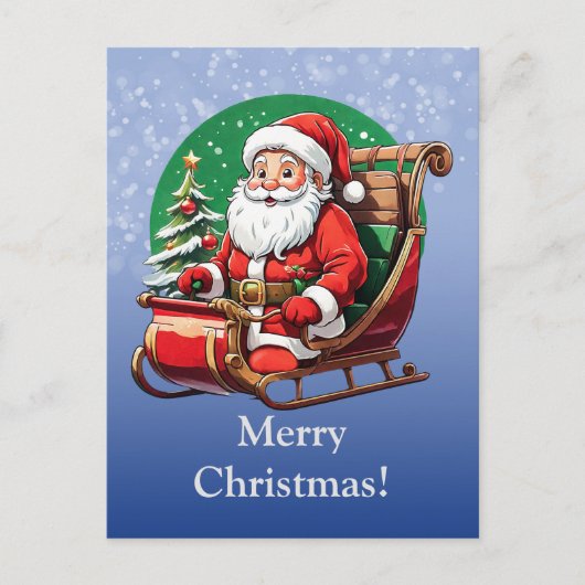 Frohe Weihnachten! Postkarte (Vorderseite)