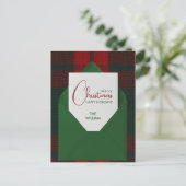 Frohe Weihnachten Postkarte (Stehend Vorderseite)