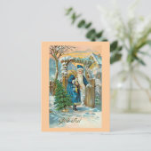 "Frohe Weihnachten" Postkarte (Stehend Vorderseite)