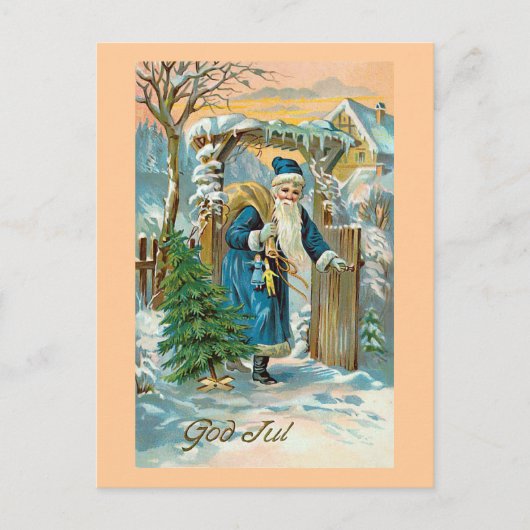 "Frohe Weihnachten" Postkarte (Vorderseite)