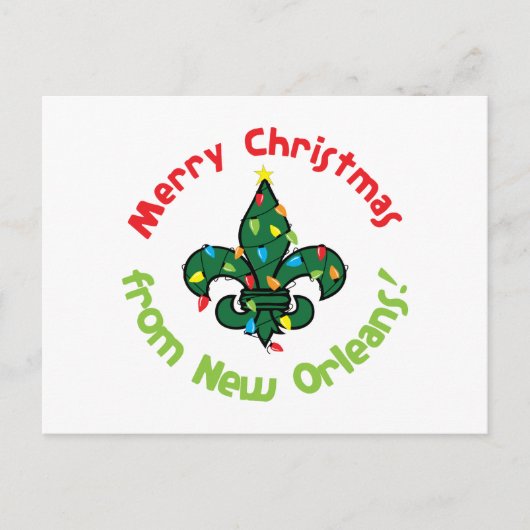 Frohe Weihnachten Postkarte (Vorderseite)