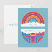 Frohe Weihnachten Postkarte (Vorne/Hinten)