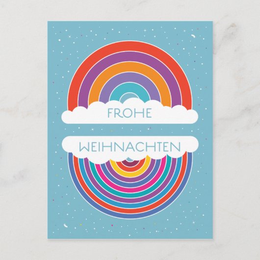 Frohe Weihnachten Postkarte (Vorderseite)