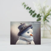 Frohe Weihnachten Postkarte (Stehend Vorderseite)