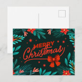 Frohe Weihnachten Postkarte (Vorne/Hinten)