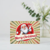 Frohe Weihnachten Postkarte (Stehend Vorderseite)