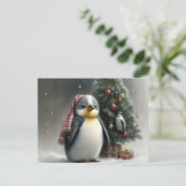 Frohe Weihnachten Postkarte (Stehend Vorderseite)