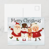 Frohe Weihnachten Postkarte (Vorne/Hinten)