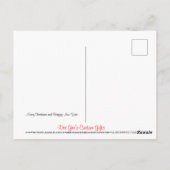 Frohe Weihnachten Postkarte (Rückseite)