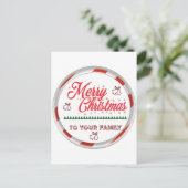 Frohe Weihnachten Postkarte (Stehend Vorderseite)