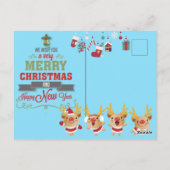 Frohe Weihnachten Postkarte (Rückseite)