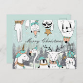 Frohe Weihnachten Postkarte (Vorne/Hinten)