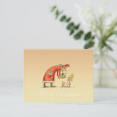 Frohe Weihnachten Postkarte (Stehend Vorderseite)