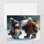 Frohe Weihnachten Postkarte (Vorne/Hinten)