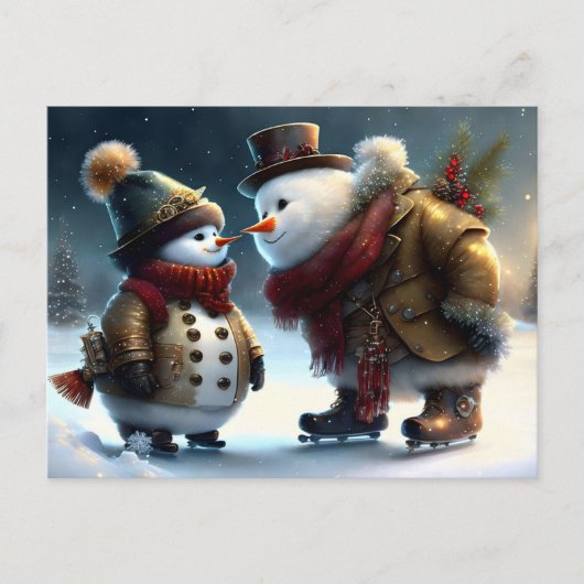 Frohe Weihnachten Postkarte (Vorderseite)