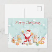 Frohe Weihnachten Postkarte (Vorne/Hinten)