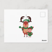 Frohe Weihnachten Postkarte (Rückseite)