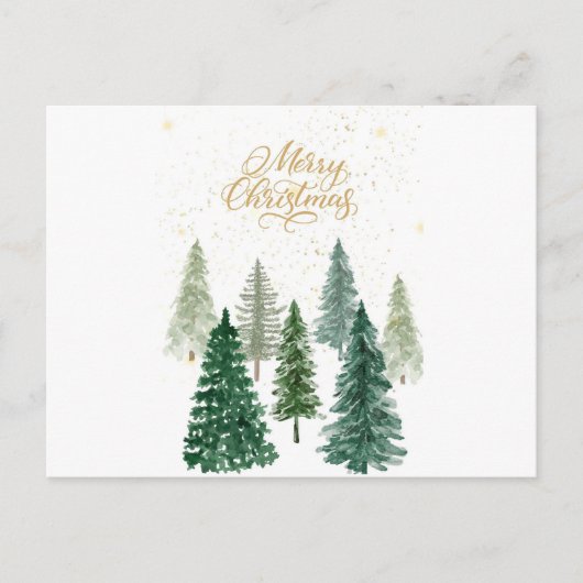 Frohe Weihnachten Postkarte (Vorderseite)