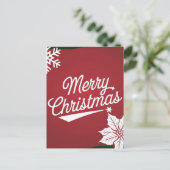 Frohe Weihnachten Postkarte (Stehend Vorderseite)