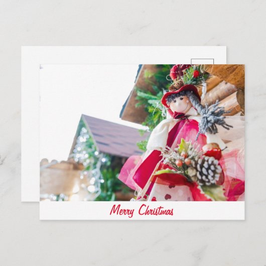 Frohe Weihnachten Postkarte (Vorne/Hinten)