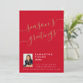 Frohe Weihnachten Postkarte Moderne Minimal (Stehend Vorderseite)