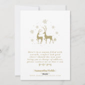 Frohe Weihnachten Postkarte Moderne Minimal (Rückseite)