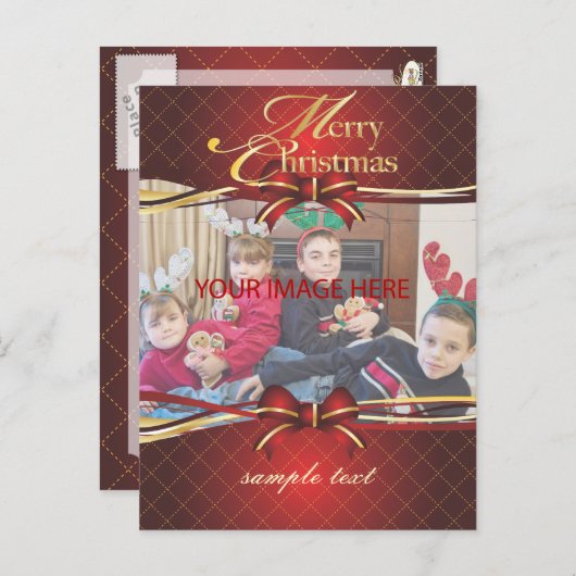 Frohe Weihnachten, Postkarten (Vorne/Hinten)