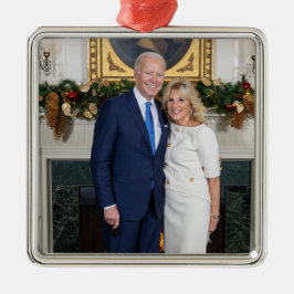 Frohe Weihnachten, Präsident Joe Biden & 1. Lady Ornament Aus Metall