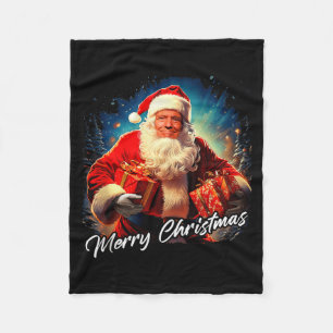 Frohe Weihnachten – Präsident Trump Santa Lustig G Fleecedecke
