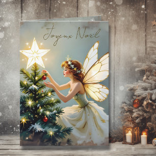 Frohe Weihnachten Pretty Fairy Personalisiertes Karte