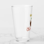 Frohe Weihnachten+Pudding Design Glas (Rechts)