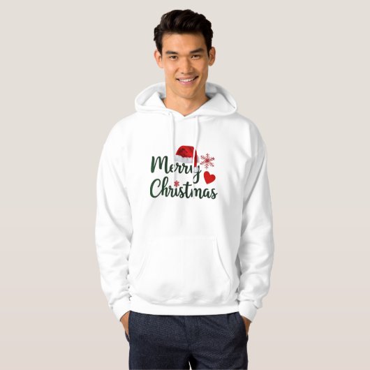 Frohe Weihnachten - Pullover Hoodie (Vorne ganz)