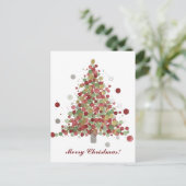 Frohe Weihnachten Pünktchen-Tannenbaum (Stehend Vorderseite)