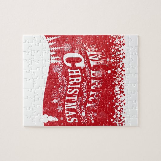 Frohe Weihnachten Puzzle (Horizontal)