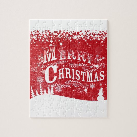 Frohe Weihnachten Puzzle (Vertikal)